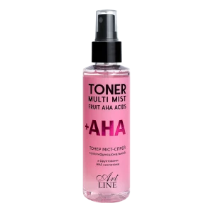 Изображение товара -  Тонер міст-спрей для обличчя з фруктовими АНА кислотами, 150 мл. “Art Line“