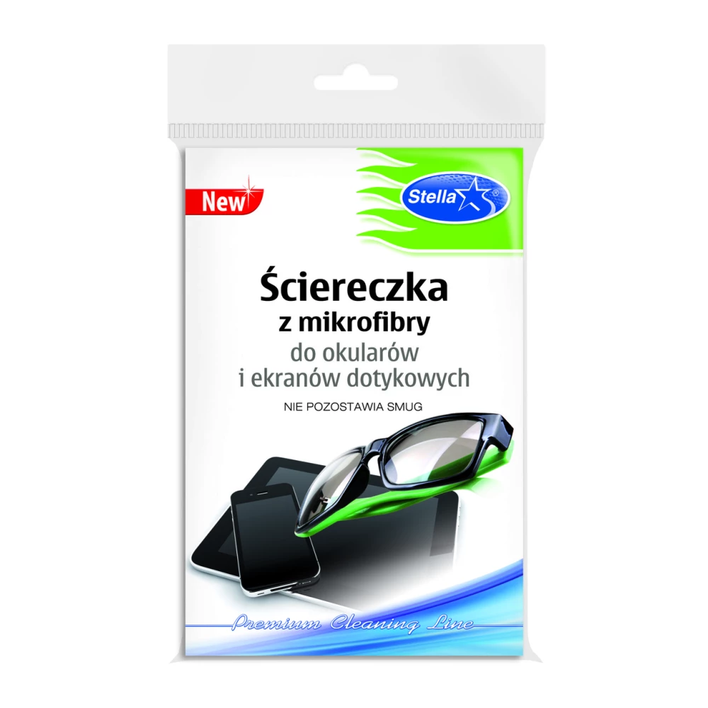 Серветка з мікрофібри для окуляр та мобільних, камер “Stella“