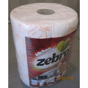 Изображение товара -  Кухонні рушники Zebra 300 г. Decor двошарові (34.5 м) 1 рул.