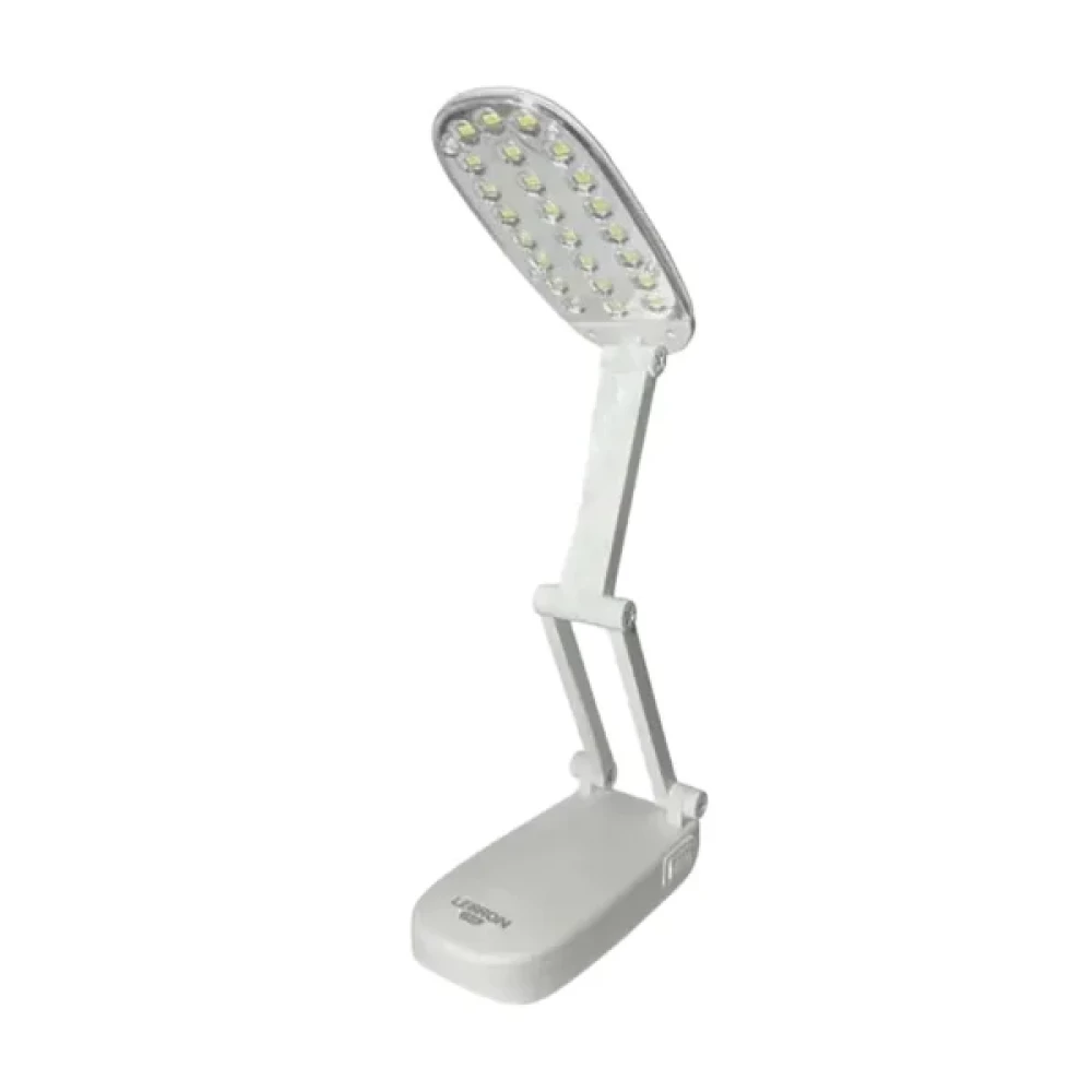 Лампа настільна LED Lebron L-ТL-L, 6W, 4100k, Lead-acid, біла, з блоком живленя 15-13-07