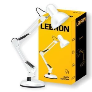 Изображение товара -  Лампа настільна телескопічна LEBRON L-TL-Tel, 40W, Е27 біла