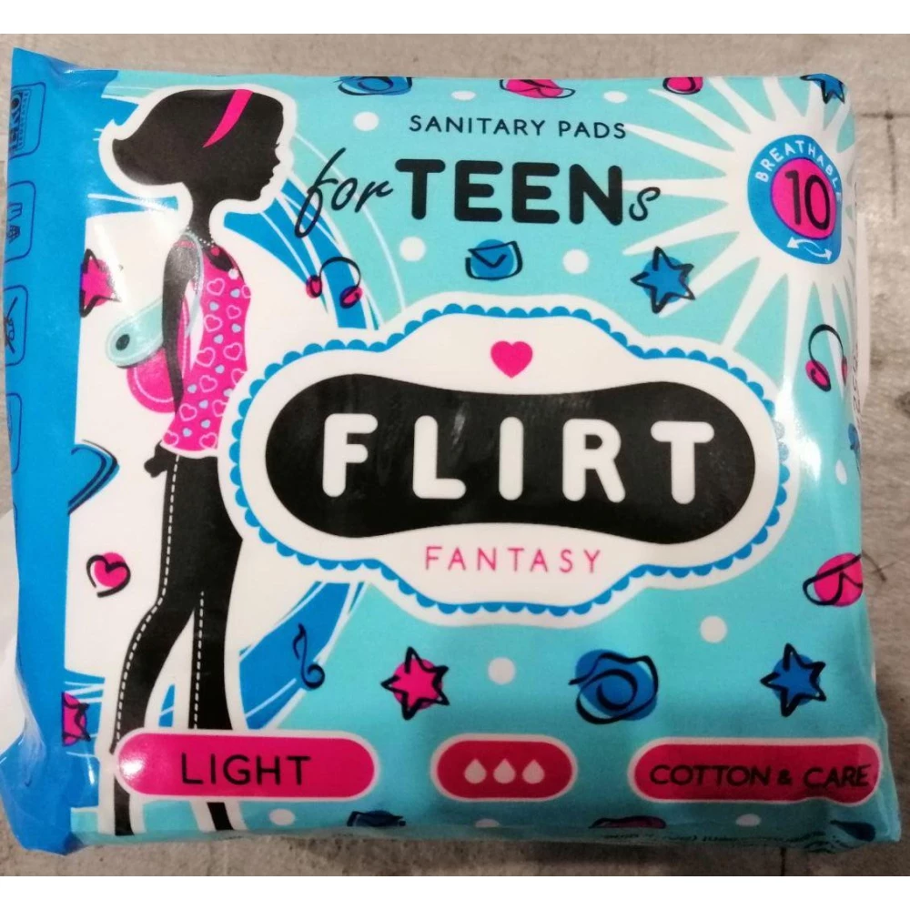FantasyFLIRT прокл д/крит днів teen - cotton&care - 3 краплі, 210 мм, уп=10шт