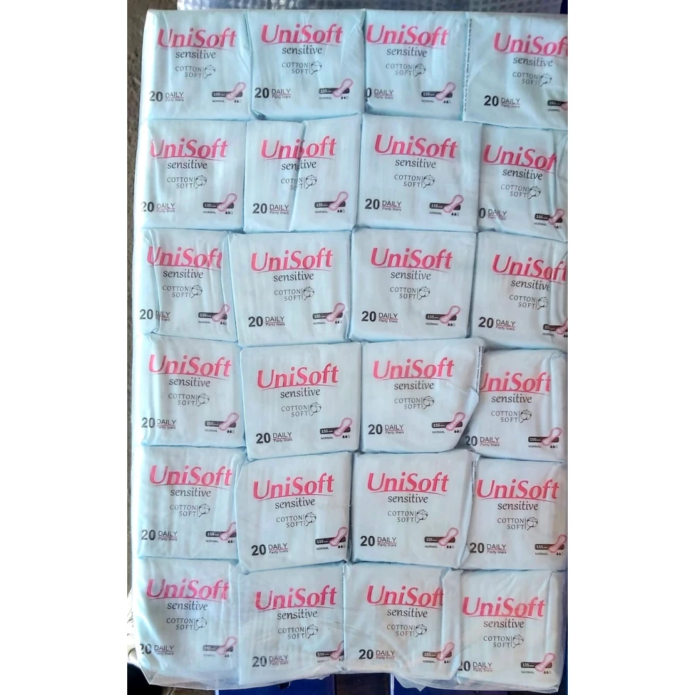 UniSoft щоденні гіг. прокл. Sensetive - cotton soft в індив упак. 155 мм, пак.=20 шт. Спайка 48 шт.