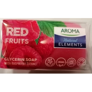Изображение товара -  Мило “Aroma Natural Elements Red Fruits“ Червоні фрукти (з екстрактом малини) 100гр.