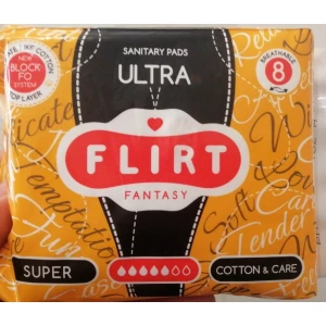 Изображение товара -  FantasyFLIRT прокл д/крит днів ultra NEW - cotton & care - 5 краплі, 260 мм/уп=8шт