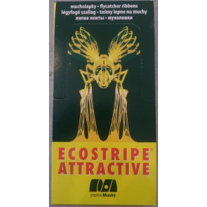 Изображение товара -  Липка стрічка від мух Eco Strike пач.-100шт., Ящ.-10пач.