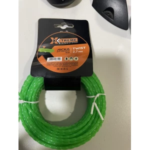 Изображение товара -  Ліска до мотокоси X-TREME 2,7мм*15мTwist (кручений квадрат, картон, діаметр 2,7мм, довжина 15мзелена