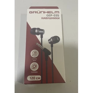 Изображение товара -  Навушники провідні 1,2м, GEP-03S (GRUNHELM)