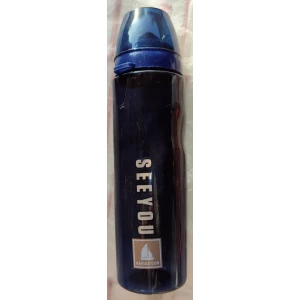 Изображение товара -  Пляшка для води “Bonjour“ 600 мл прозора, кольорова кришка No (1702)