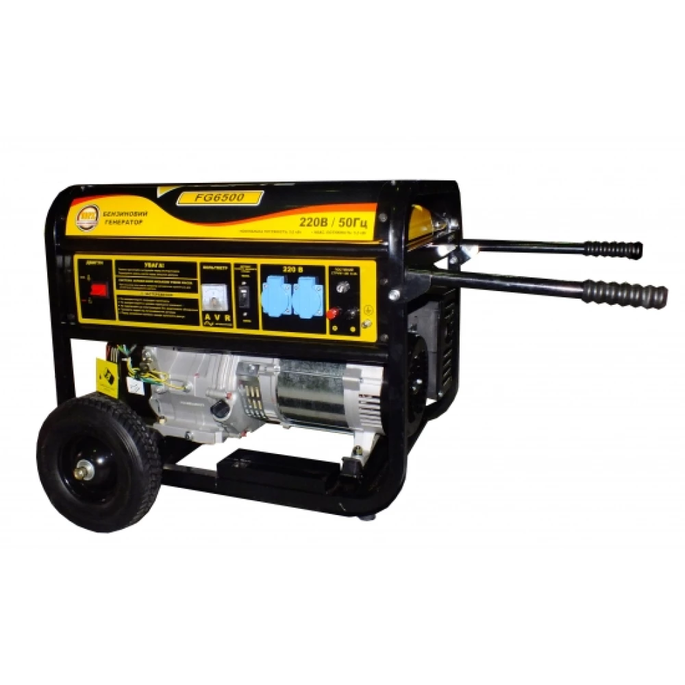 Генератор бензиновий ФОРТЕ FG6500 - потужність 5,0 кВт, бак 25,0 л, витр. палива 550 гр/кВт*г, вага