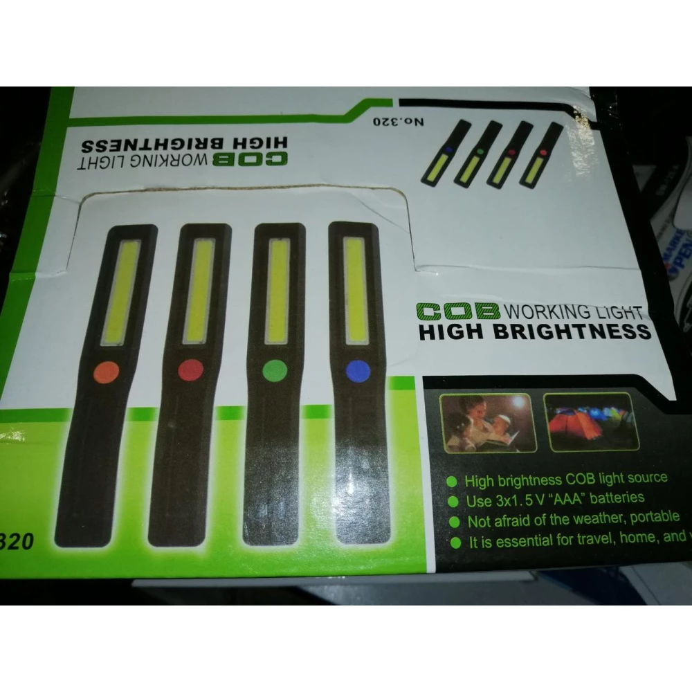 Ліхтарик 320 з магнітом 3 бат. r3, 3 режими, пач.-24шт.