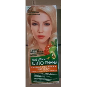 Изображение товара -  Стійка крем-фарба для волосся “Фіто лінія“ Herbs Planet №29 Карибський пляж