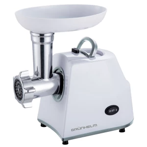 Изображение товара -  М.ясорубка електро GRUNHELM AMG145W, 1400Вт., 2 реш, насадка для ковбас і кеббе