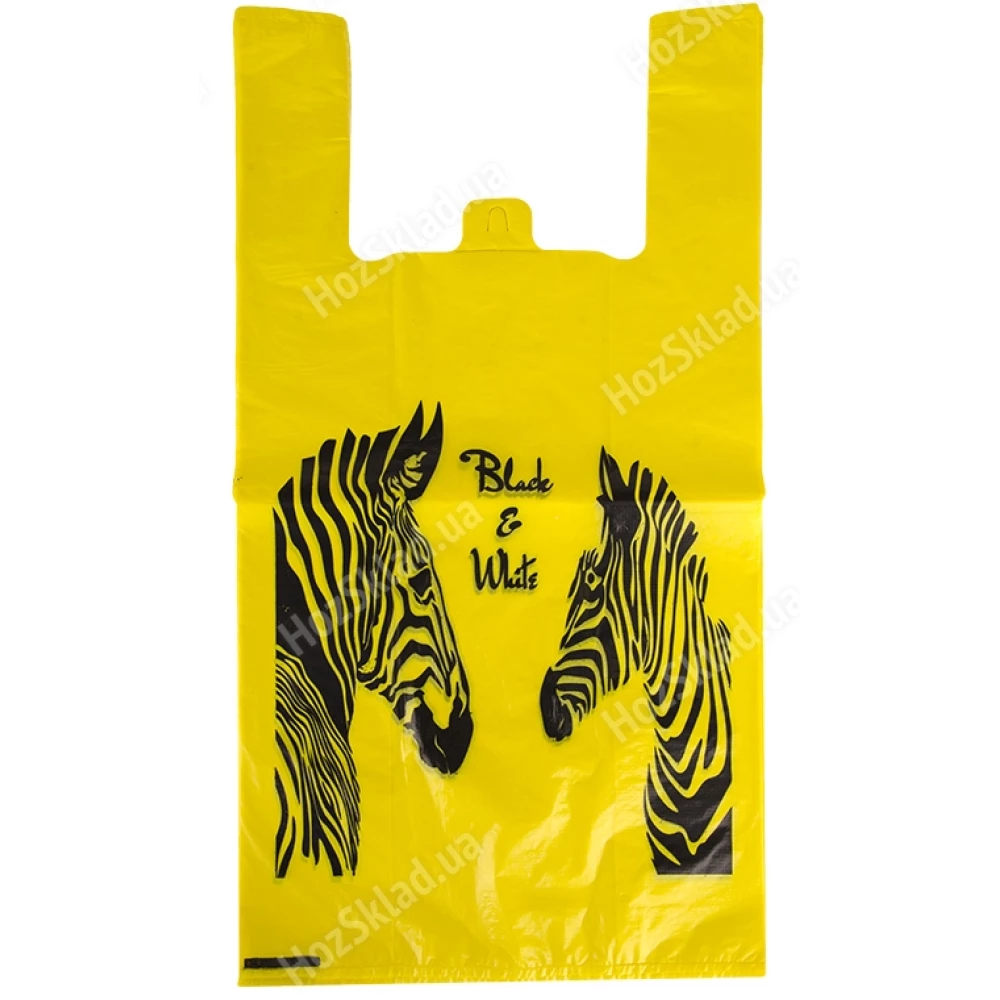 Майка Зебра Жовта 30*58, ящ.-1000шт.