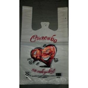 Изображение товара -  Майка Караван 26*46  1 Серце (салім)/12/  пач-100шт.