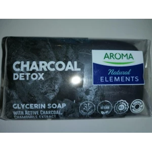 Изображение товара -  Мило “Aroma Natural Elements Сharcoal Detox“ (з активырованим вуглем та екстрактом ромашки) 100гр.