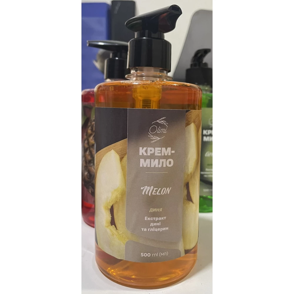 Мило рідке “Olimi“ 500мл. дозатор “Диня“, ящ.-15шт.