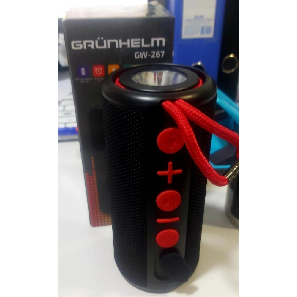 Портативна колонка GRUNHELM GW-267 з ліхтариком