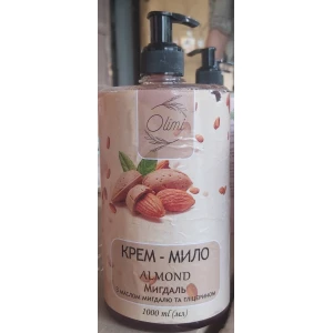 Изображение товара -  Мило рідке “Olimi“ 1000мл.  дозатор “Мигдаль“, ящ.24шт.
