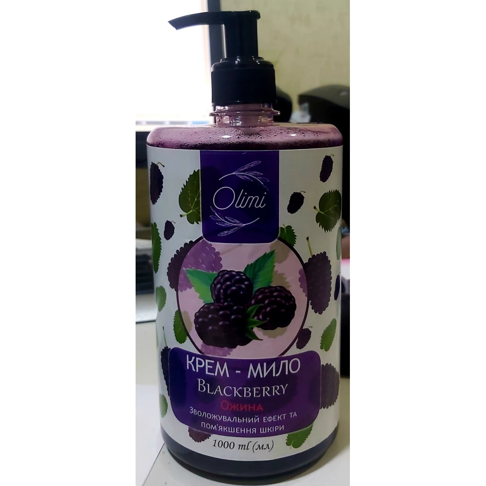 Мило рідке “Olimi“ 1000мл.  дозатор “Ожина“, ящ.24шт.