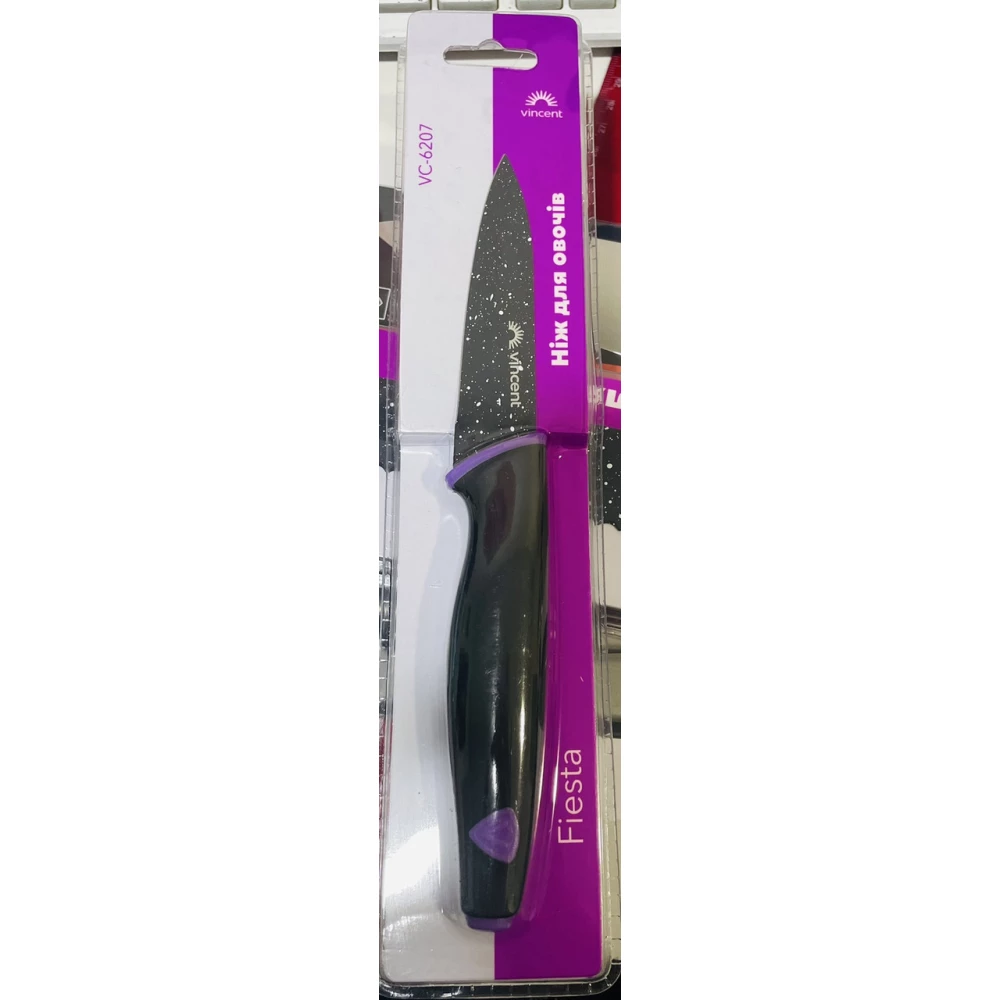 Ніж для овочів покриття non-stick L=9см Vincent.Fiesta. VC-6207
