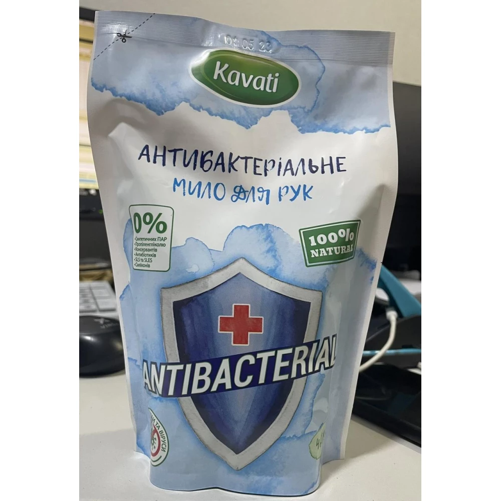 Натуральне рідке мило м/у “Антибактеріальне“ 460 мл  “Kavati“ ящ. 20 шт.
