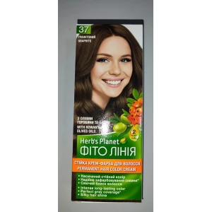 Изображение товара -  Стійка крем-фарба для волосся “Фіто лінія“ Herbs Planet №37 Графітовий