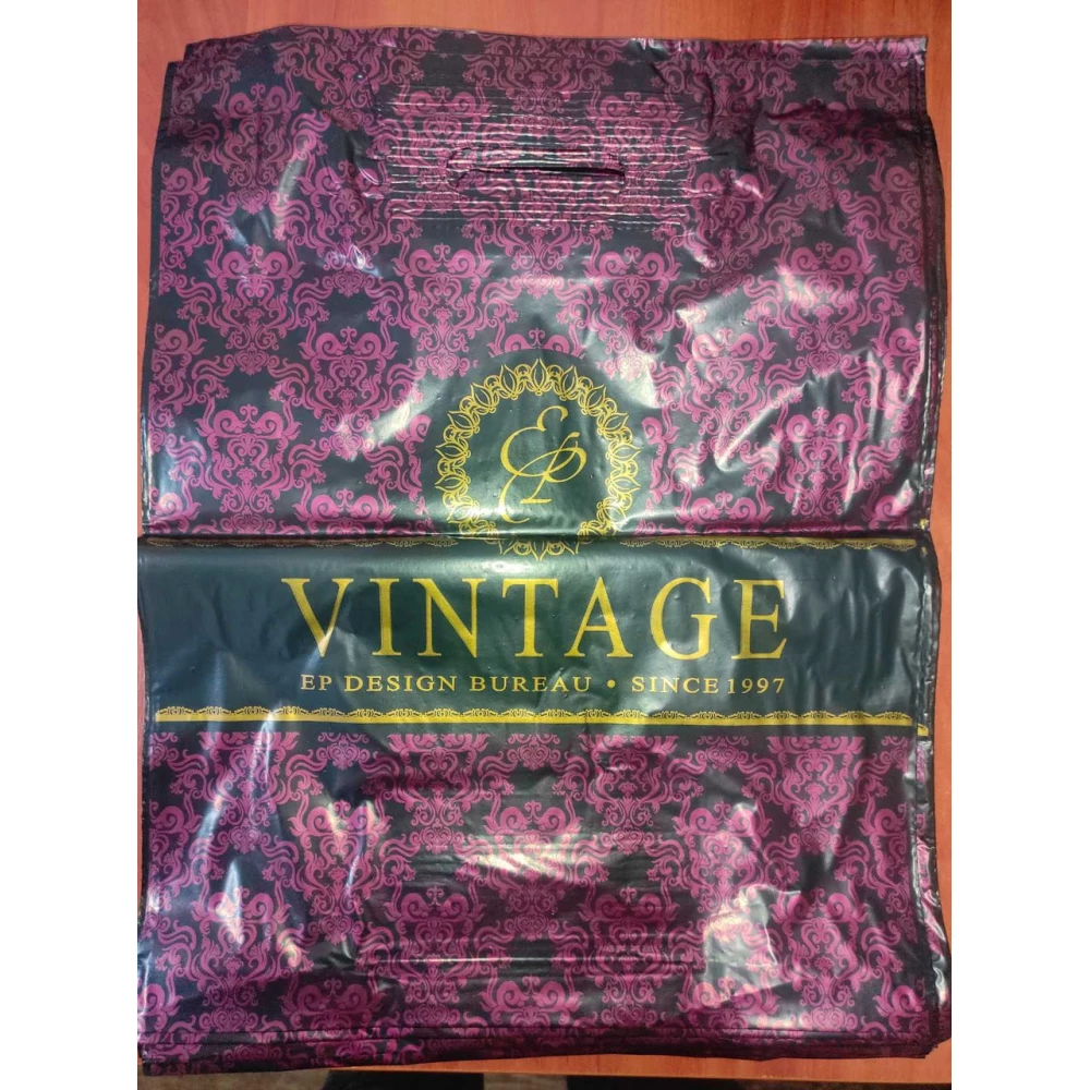 Прорізна ручка 45*34см., Екстрап. Vintage Бордо, пак.-25 шт.