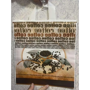 Изображение товара -  Накладна руч. Пак. 32,5*35, 75мкм, Ламін. Кава, Квіти “Comserv“,  уп.-25шт.