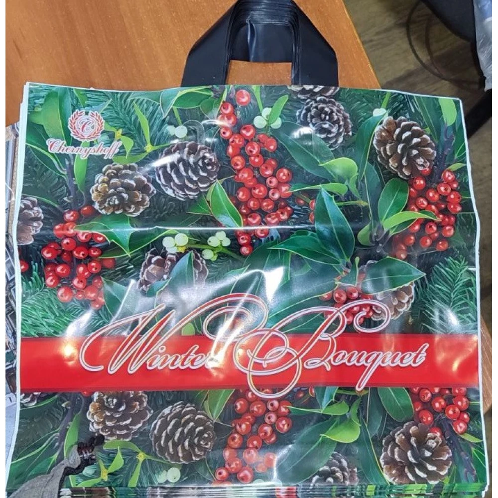 Накладна руч. Пак.38*34 Новий рік уп.25шт. Шишки