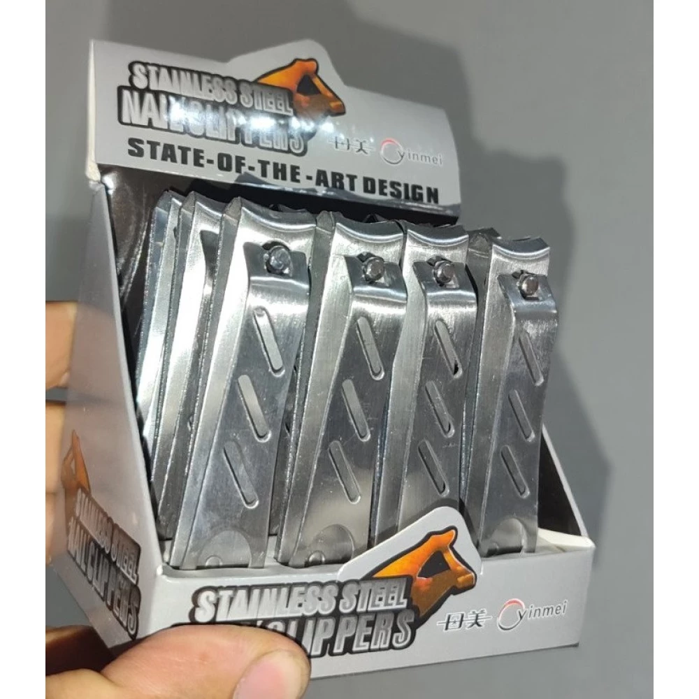 Нігтерізка №503 Срібло метал велика Слон, картон пачка 12шт.