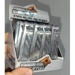 Изображение товара -  Нігтерізка №503 Срібло метал велика Слон, картон пачка 12шт.