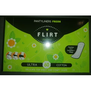 Изображение товара -  FantasyFLIRT щоденні гіг.прокл. Slim Fresh - Cotton БЕЗ індивід. упак., 150мм уп=60шт.