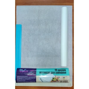 Изображение товара -  Пергамент для запікання “Tofix“ Білий корот.10арк.10арк.*0,42м 29*42см. 290мм., ящ.-48шт.