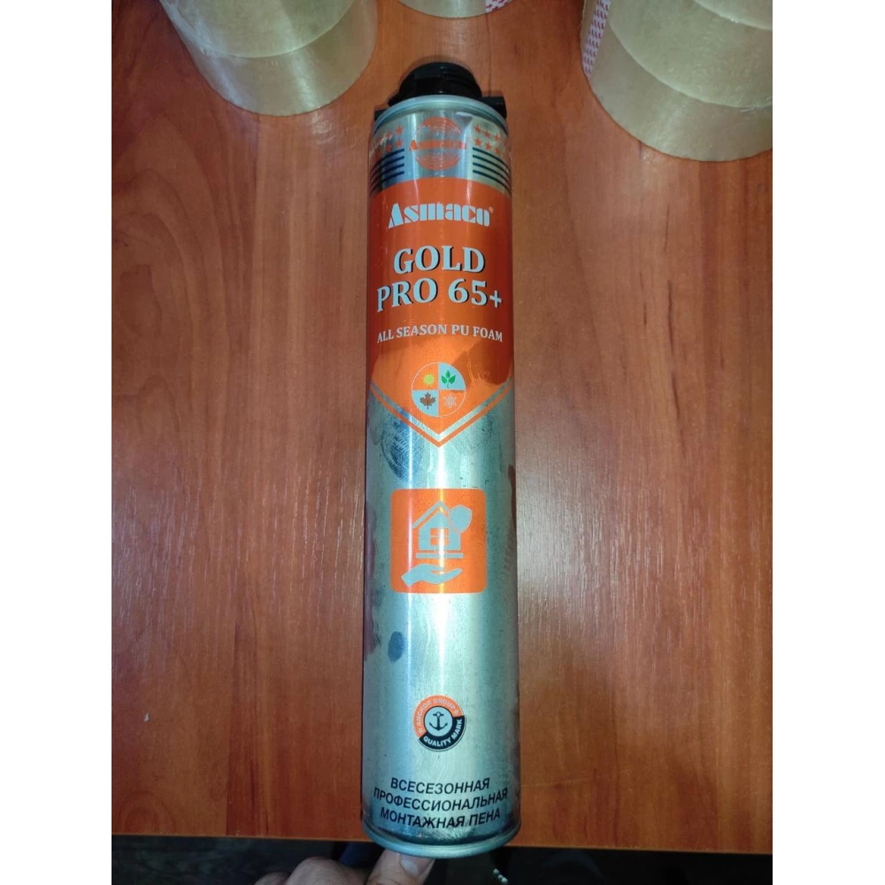 Піна монтажна Asmaco професійна всесезонна 850мл. (900г) .
