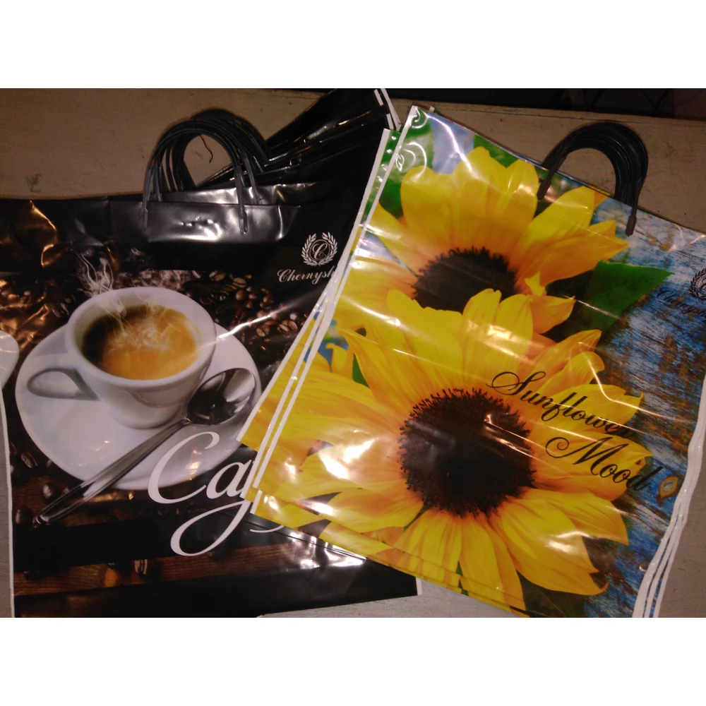 Пластмасова ручка пакет №5 Ренд Пако Асорті 40*43, звяз.-10шт.