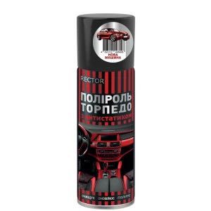 Изображение товара -  Поліроль для “торпедо“ нова машинаь в аер. упак. 200 мл. Rector