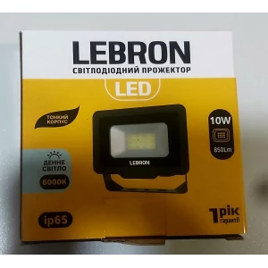 Изображение товара -  Прожектор LED LEBRON LF 10W, 6000 K, 850 Lm 185-240V