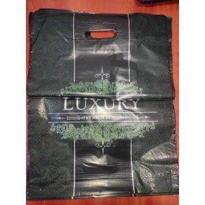 Изображение товара -  Прорізна ручка 45*34см., Екстрап. Luxury Зелений, пак.-25 шт.