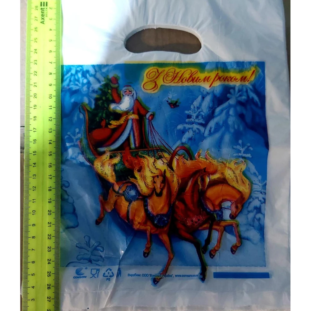 Прорізна ручка мал. 22*30 Бантік, 100шт.