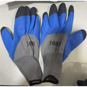 Изображение товара -  Робоча Рукавиця синьо-чорна/зелен чор 300# Х-2 уп.12шт.