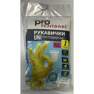 Изображение товара -  Рукавички господарські латексні “ХL“ сині.ТМ “Tofix“14гр., ящ.-100шт.