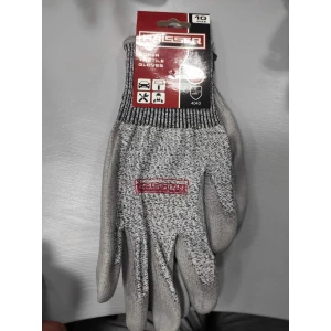 Изображение товара -  Рукавички захисні сірі з сірим поліуретан покр з підвіс Хайсер 211424