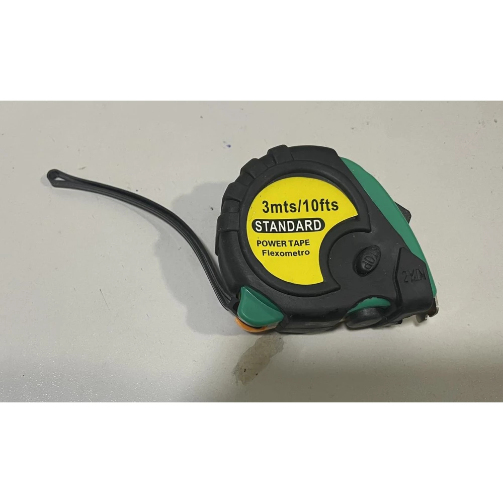 Рулетка вимірювальна 3мх16мм пластиковий корпус 1 стоп Сталь