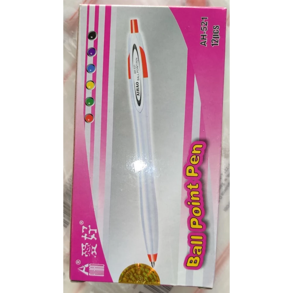 Ручка кулька. авто “Ball Point Pen“ No521 уп.-12шт.