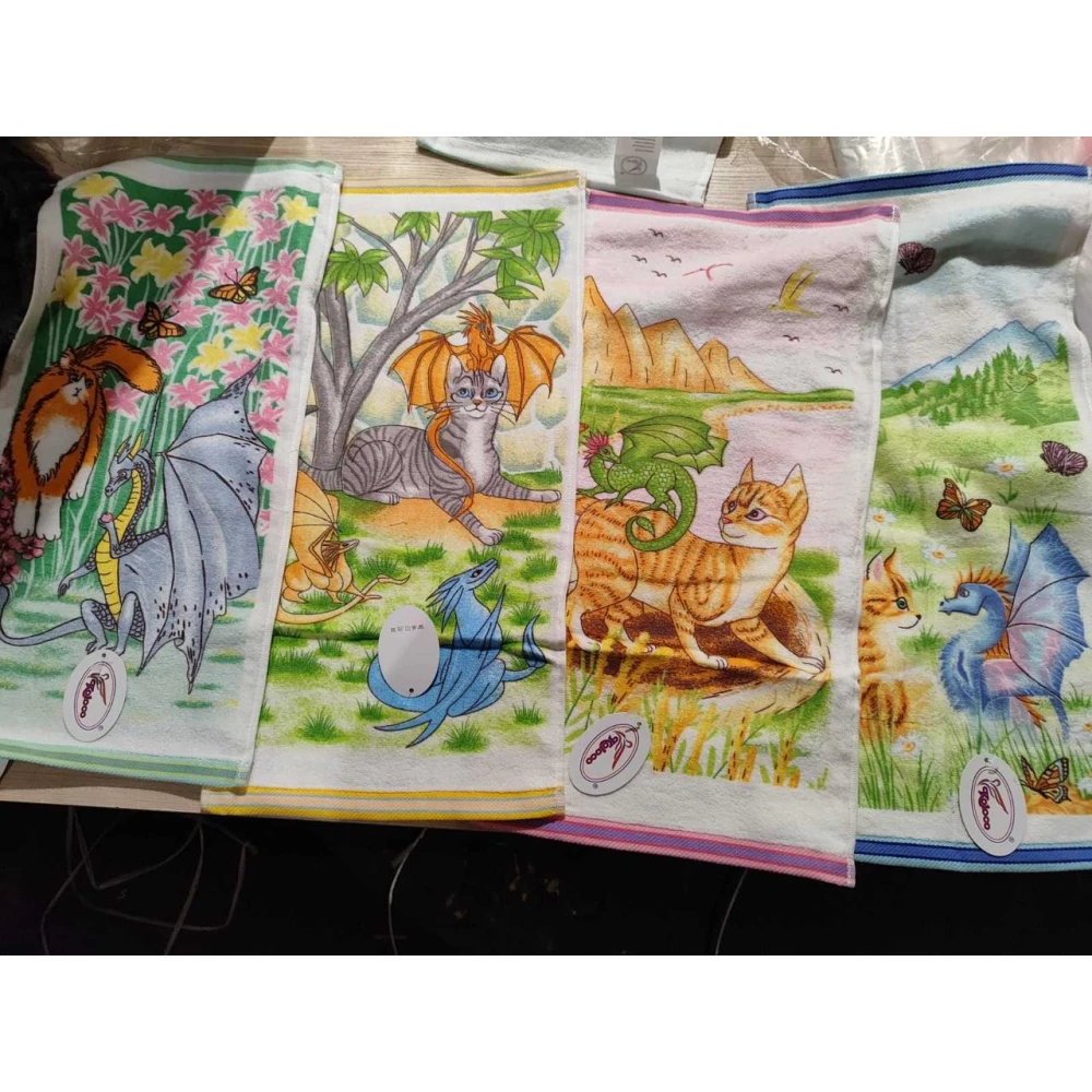 Рушник Махровий/льон 25*50, пач.-20шт.