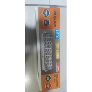 Изображение товара -  Світильник акумуляторний аварійний 30SMD lED-діодами, 2реж роботи