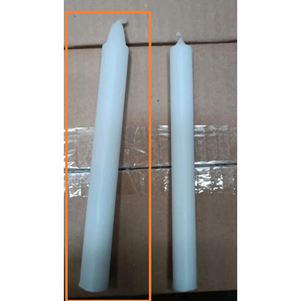 Свічка 17см. біла ,ящ.-300шт.