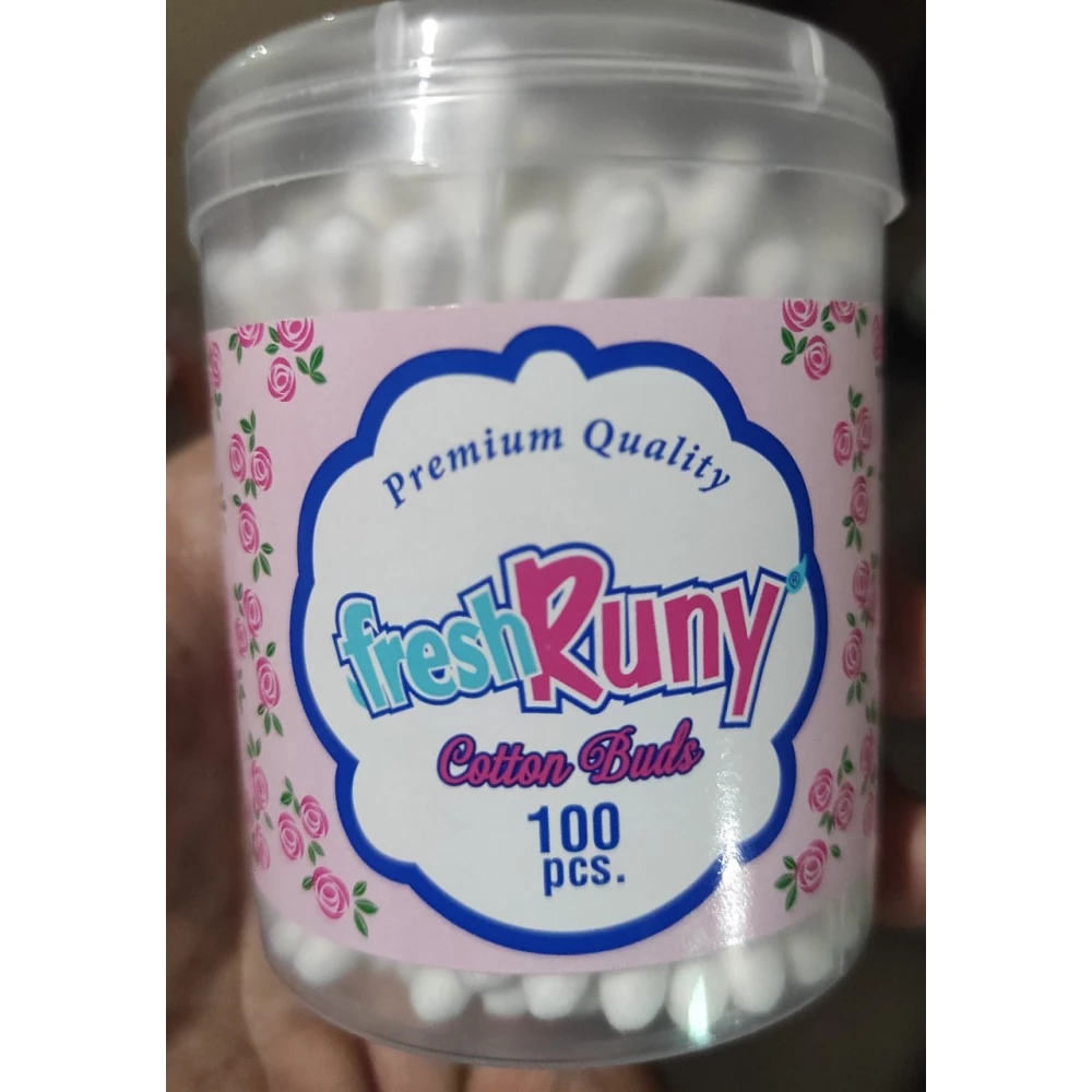 Ватні палички “Fresh Runy“ 100шт., пач.-12шт., ящ.-144шт. Кр.Кор., Турція.