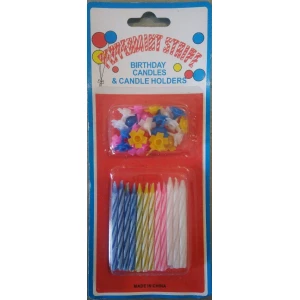 Изображение товара -  Свічки в торт  1уп- 24шт, пач. 24 уп.